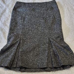 Moda International Gray Tweed Career Skirt Size 6 Lined